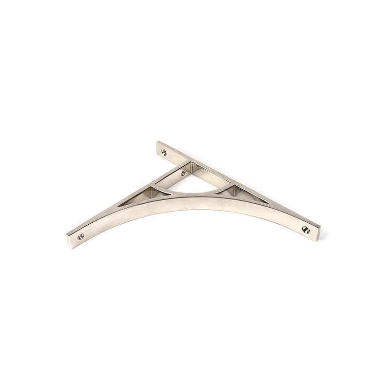 Tyne Shelf Bracket, Polished Nickel, 26cm H x 7.9cm W x 2cm D