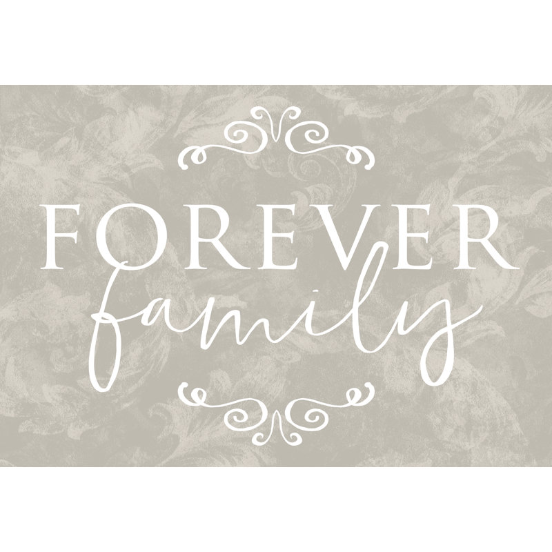 Forever Family - Wrapped Canvas Print, 30cm H x 46cm W x 3.8cm D