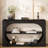 55" Farmhouse Console Table,3-Tier Large Capacity Long Entryway Table Sofa Table with Oval Hollowed Out-924722119