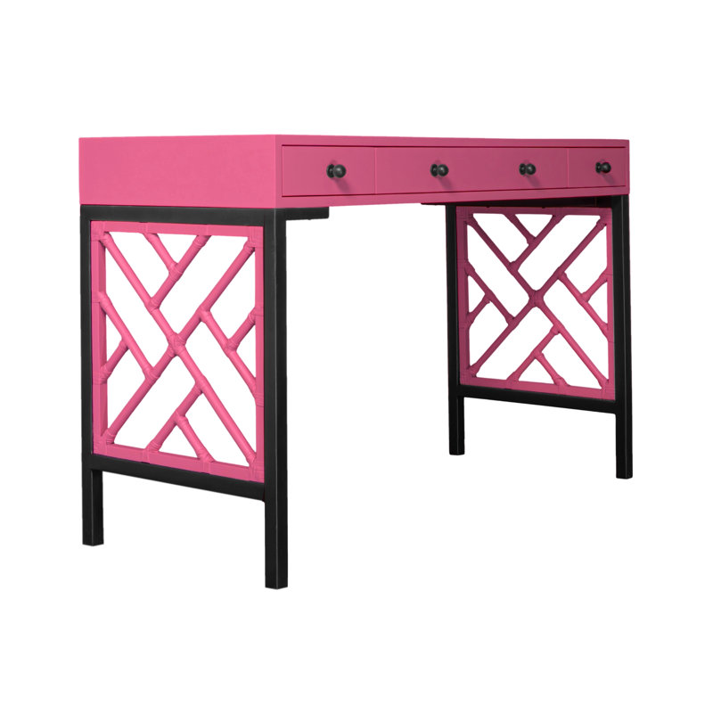 Chippendale Writing Desk, Hot Pink