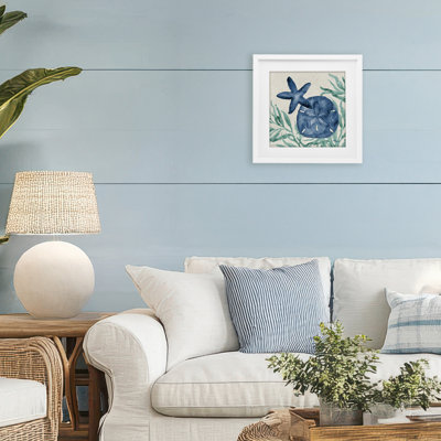 Tampico Starfish & Sand Dollar Framed Print Under Glass, design by Paul Brent