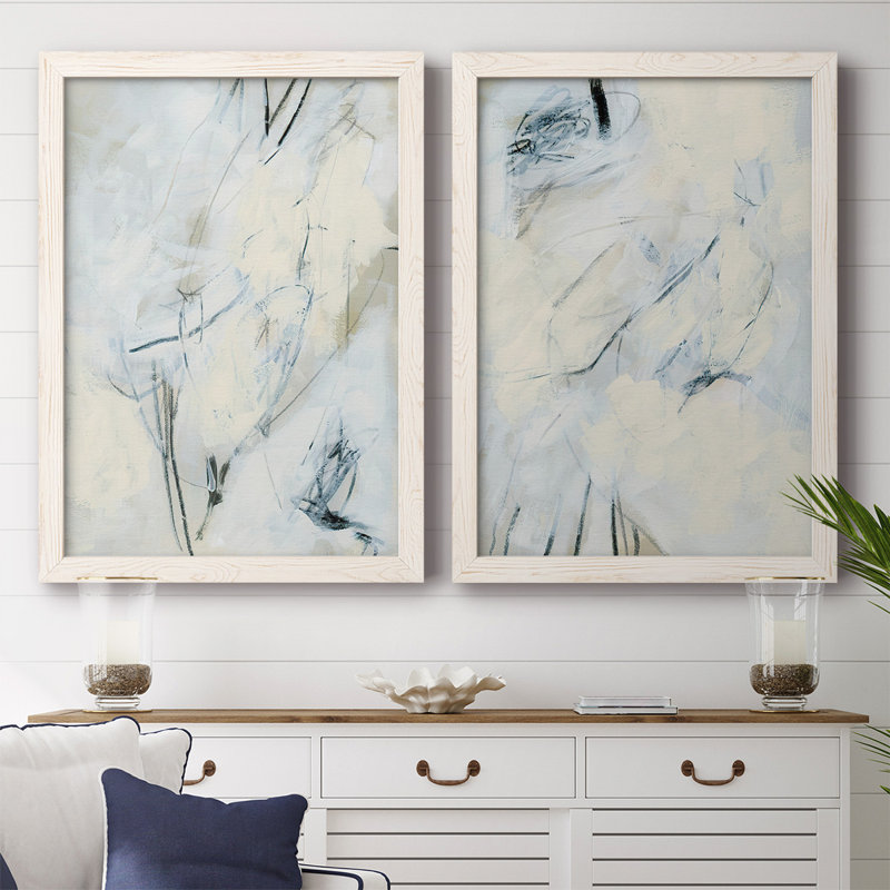 Toile encadrée Liminal Space I-Premium - prête à être accrochée, Blanc, H 27,5 po x l 75 po x P 1,5 po