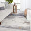 Tapis abstrait gris / bleu-505892373