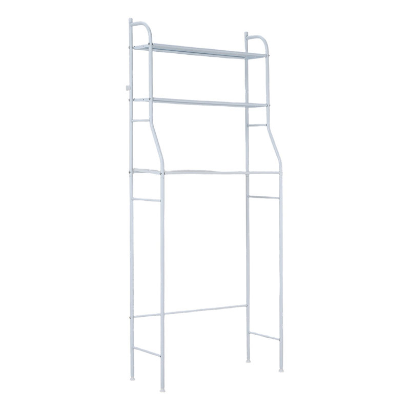 Freestanding Bathroom Storage, White, 160cm H x 68cm W x 25cm D