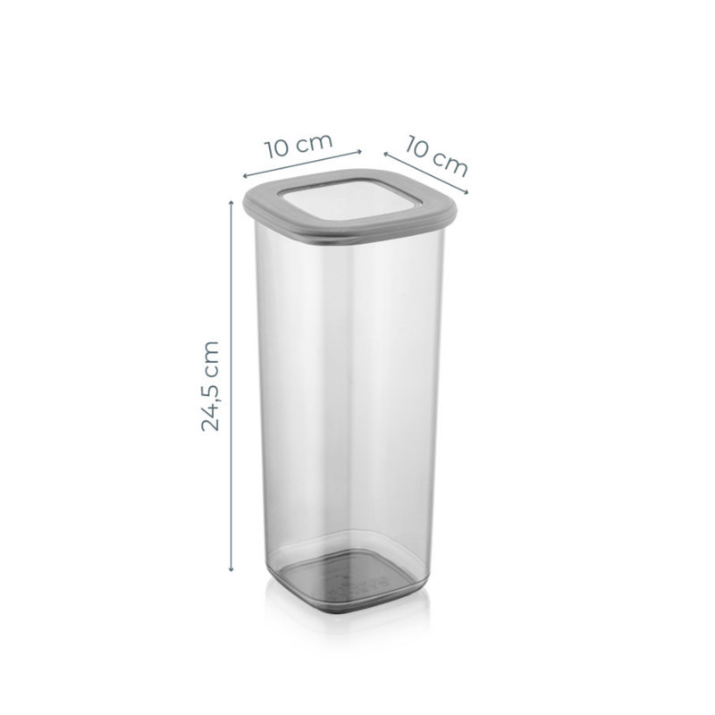 Ensemble de 3 contenants alimentaires Sky, H 9,6 po x l 3,9 po x P 3,9 po