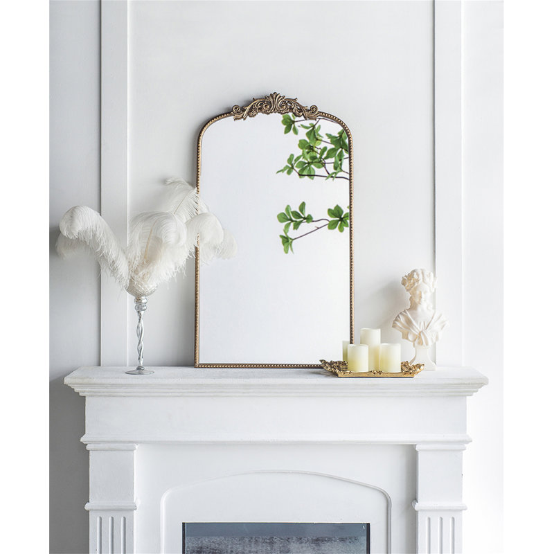 Miroir arqué 24 po x 42 po, 24 po x 42 po, Doré