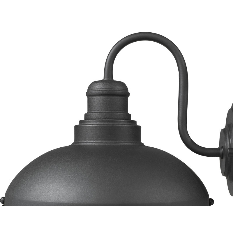 Luminaire de grange d'extérieur 14 po Bilger, Noir