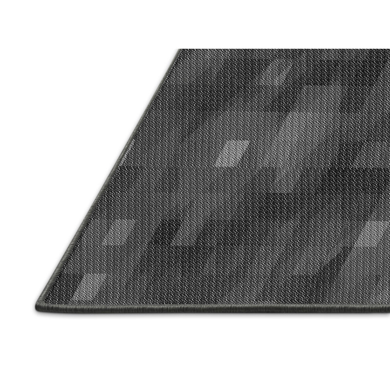 Tapis gris / noir Zakir, Rectangle 3 pi x 5 pi