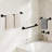 6 -Piece Brass Bathroom Towel Rack Set With Wall Mount-113608461