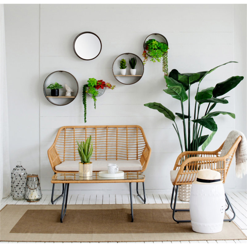 Pot de fleurs mural rond Farmhouse