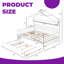 Lit d'enfant en bois avec lit gigogne escamotable et tablettes intégrées Magical-2099642537