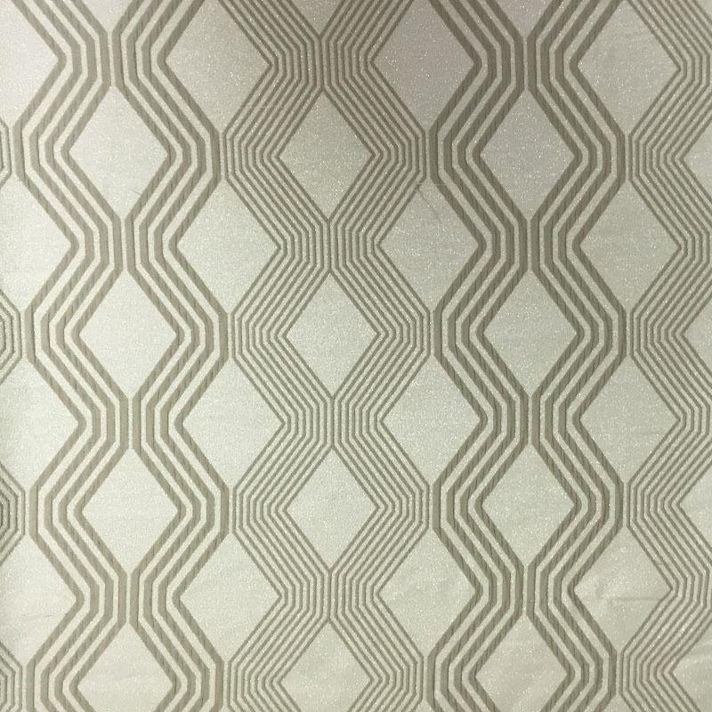 Aubrey Fabric | Modern Geometric Pattern Fabric | Drapery & Curtain Fabric, Mocha