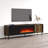 Billye 70.9" Modern TV Stand with Electric Fireplace, Matte Finish, Media Storage-314967482