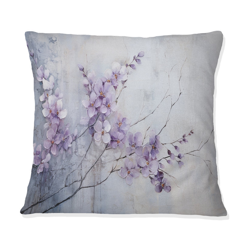 Coussin Violet, 16" x 16"