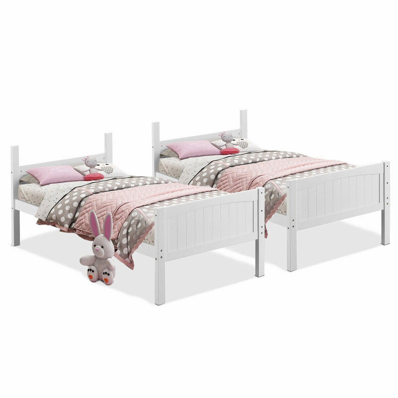 Lits superposés en bois convertibles 2 lits individuels