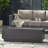 50,000 Iron Fire Pit, Dark Grey, Contemporary Outdoor Centerpiece, No Assembly 40" Rectangular Iron, , Stunning,