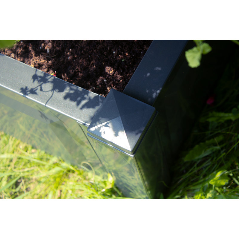 Zirke Wood Garden Bench, Anthracite