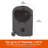 Modern Leisure Chalet Round Charcoal Grill Cover, 27" Diameter x 40"H, Black