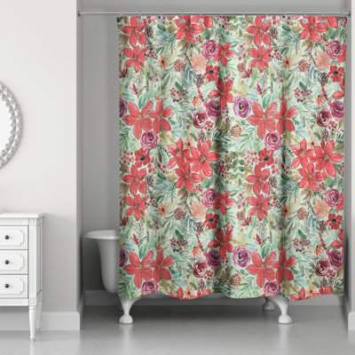 Delylah Floral Shower Curtain