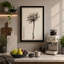 Single Stem in Ink Japandi - Wrapped Canvas-1256949926-1256949968