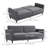 83.5'' Upholstered Tufted Convertible Sofa-95975268-95975267