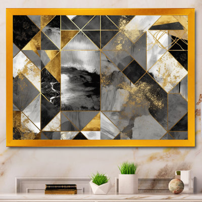 Luciana Exploration Golden Symmetry III abstraite sur toile