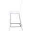 Tabourets de bar transparents (de 2) - Acrylique pour une maison élégante, 2 chaises de comptoir modernes avec dossier stable et repose-pieds pour salle à manger