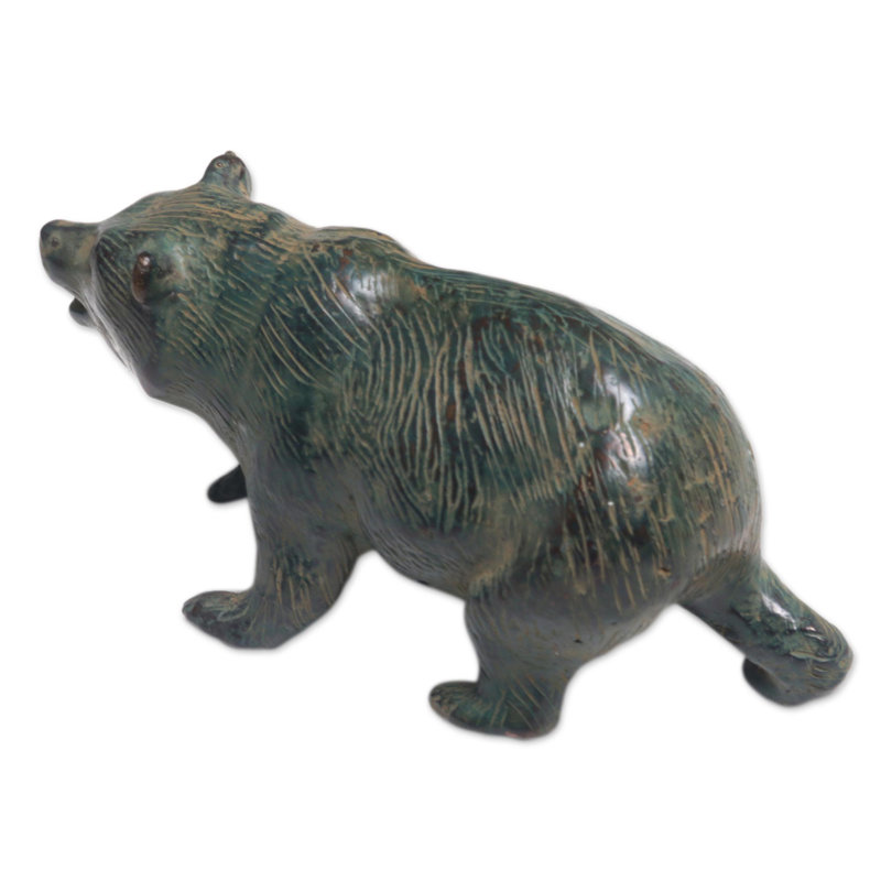 Figurine de l’indonésie en bronze-ours Continuum