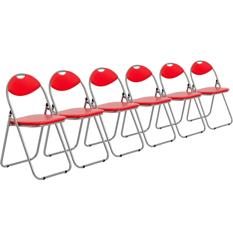 Office Folding Chairs Folding Chair Set, Red