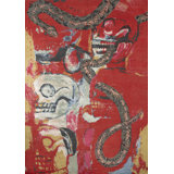 Contemporary Collection Hand Knotted Abstract Area Rug