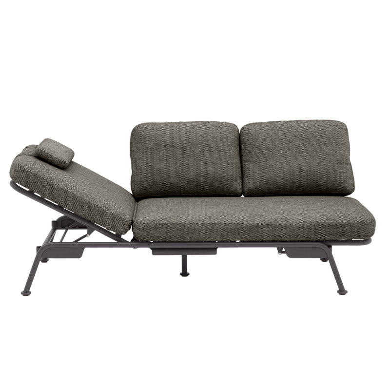 Canapé inclinable luxueux en aluminium Davenport