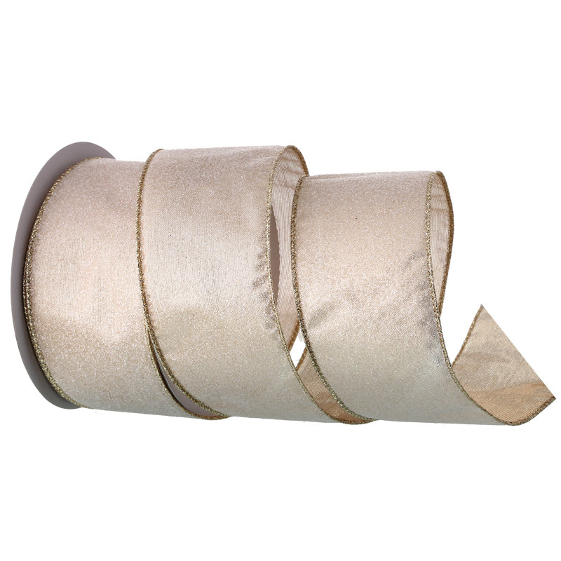 Ruban de satin de sucre métallique scintillant