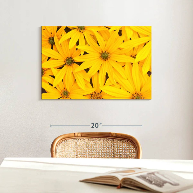 Fleurs jaune vif Harnek, H 16 po x l 24 po