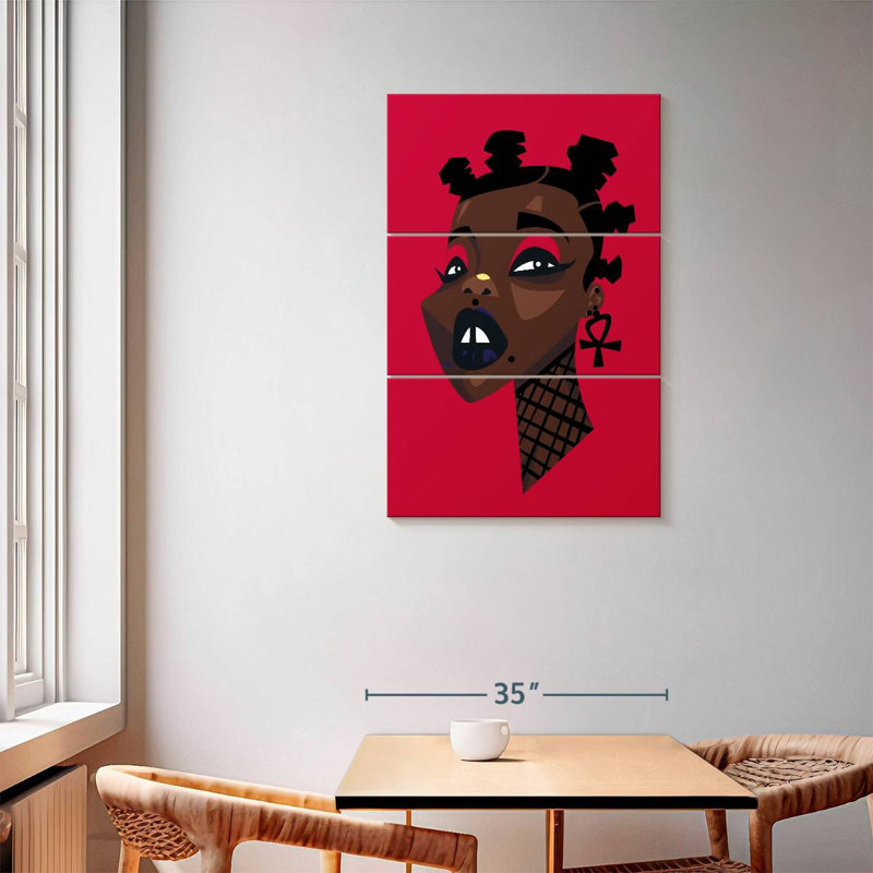 Femme Leisha Afro Punk, H 57 po x l 36 po
