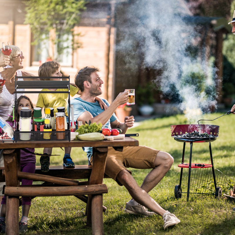 BBQ Caddy with Paper Towel Holder