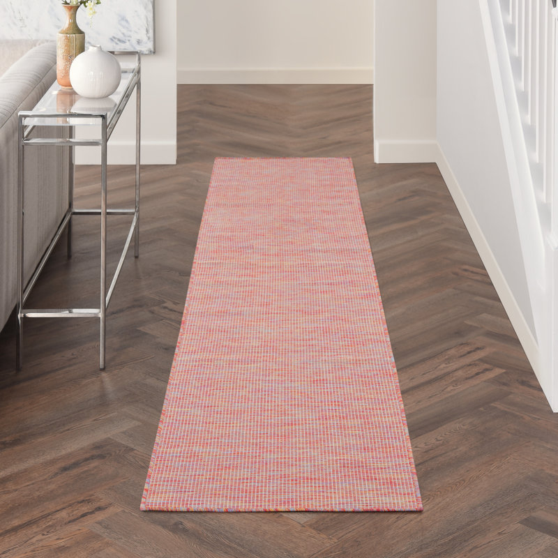 Hyden Positano Solid Rainbow Indoor/Outdoor Area Rug, Runner 2'2" x 10'