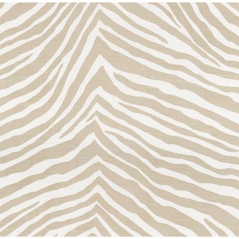 Iconic Zebra Fabric, Natural