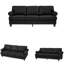 Canapé en cuir de vache avec revêtement 83 po-1666871915