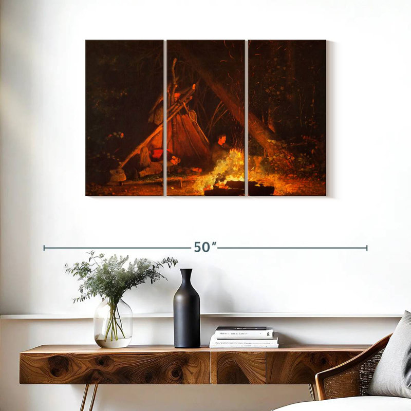 Senne Camp Fire, 24" H x 38" W
