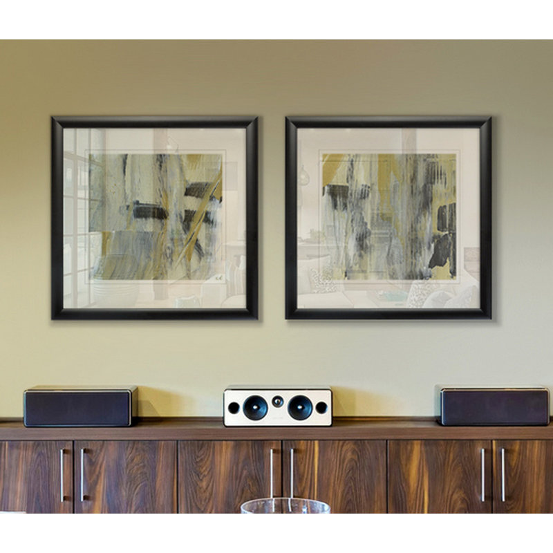 " Alder Creek III " 2 - Pieces, Black Framed