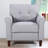 Kouchouk Upholstered Linen Armchair-25391260