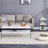 Simple and Generous Three - level Bedside Table with Storage Function, MDF Surface and Transparent Tempered Glass Sides for Home Use-314087911