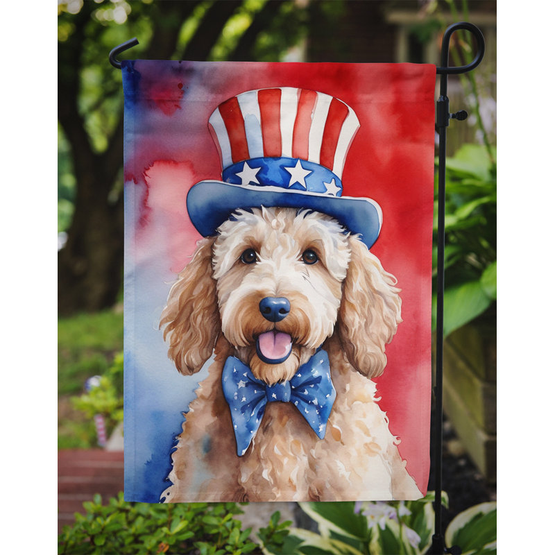 Drapeau patriotique du jardin américain, Goldendoodle