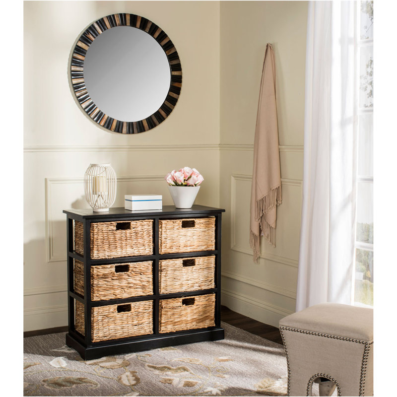 Antaqui Accent Cabinet, Distressed Black