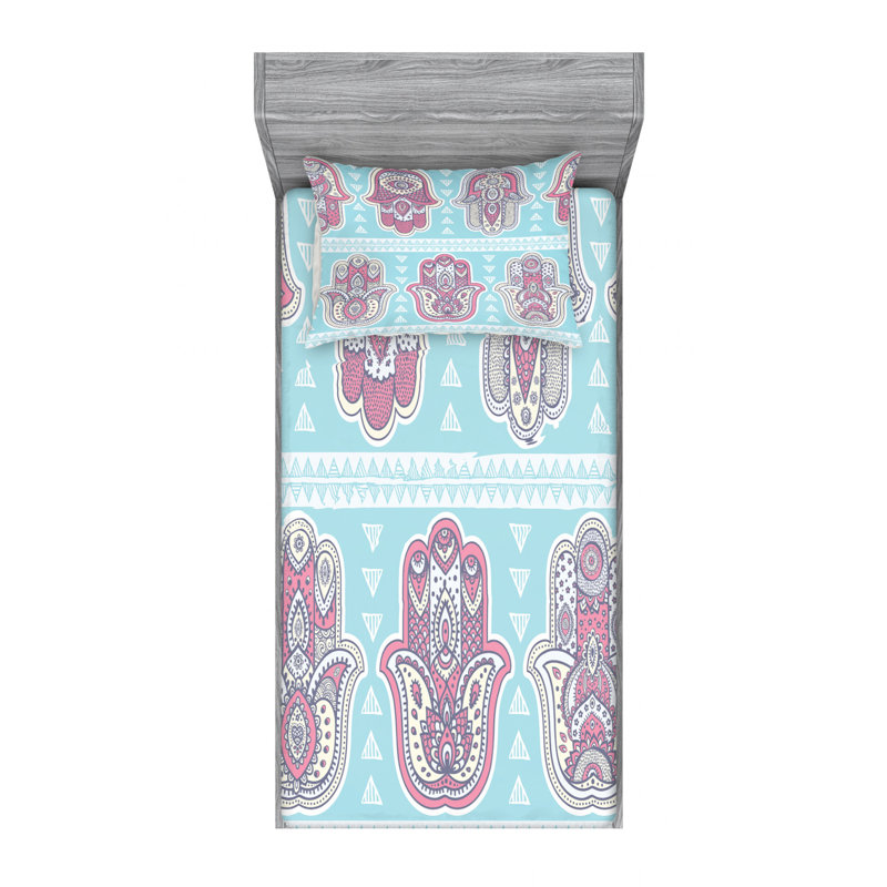 Microfiber Sheet Set, Twin Sheet Set with Fitted Sheet
