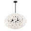 Luminaire suspendu noir mat 8 lumières Audrey