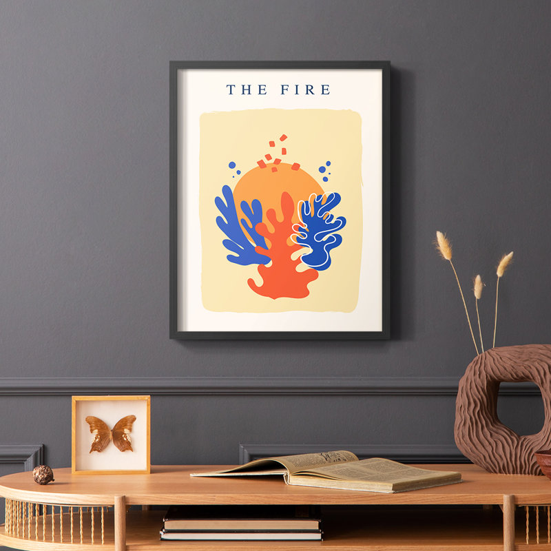 Matisse CCCXVI Framed Print - Solid Wood, Black, 10" H x 8" W
