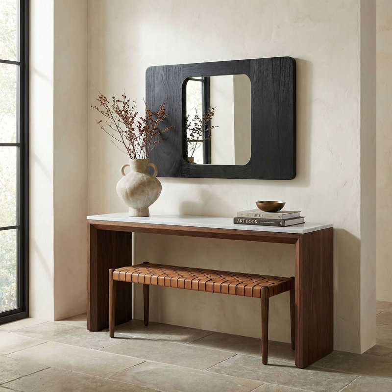 Franklin Rectangle Solid Wood Mirror, 20" x 30", Horizontal