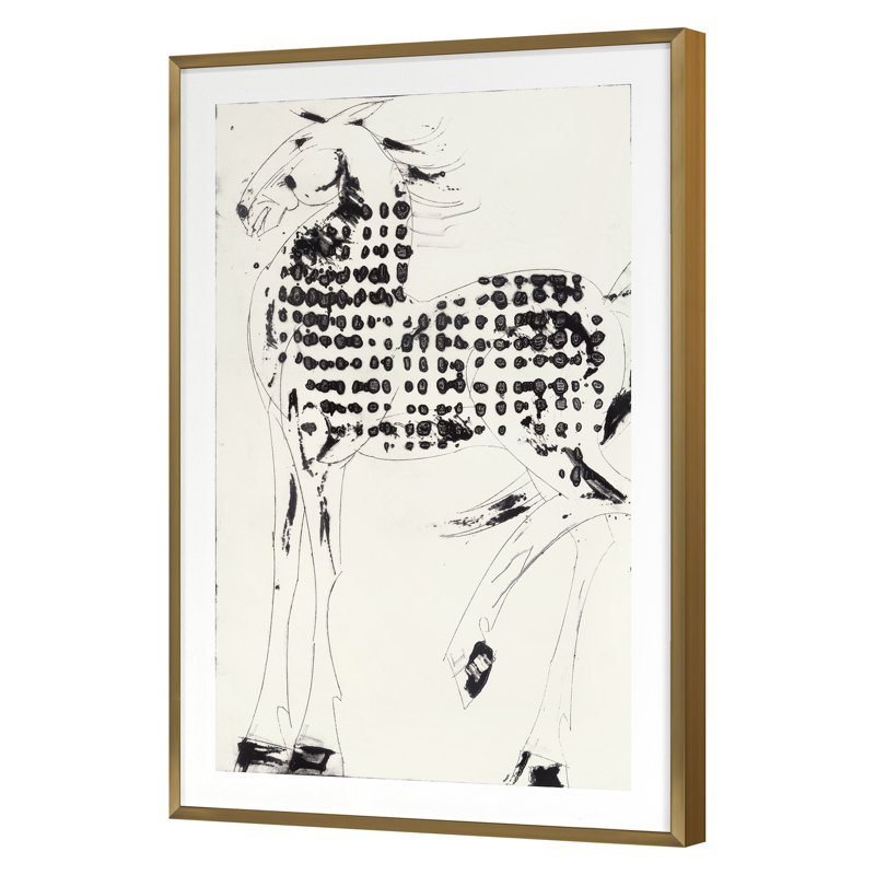 Etruscan II Print by Gillette, Susan, Gold Single Picture Framed