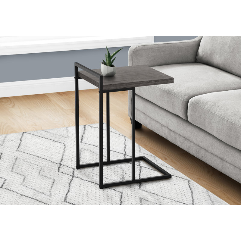 Table d'appoint, Gris foncé, Noir